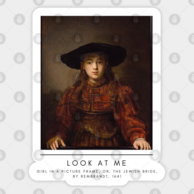 Look at Me Sticker by GirlMuseum